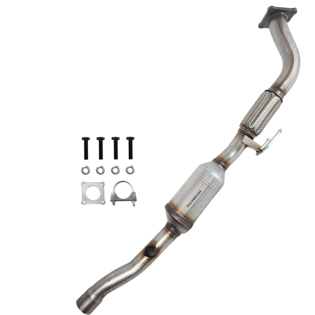 PULCHERFLOW Catalytic Converter Compatible with 2001-2005 Volkswagen Beetle/2002-2006 Volkswagen Golf/2002-2005 Volkswagen Jetta 54582 (EPA Compliant) Pulcherflow