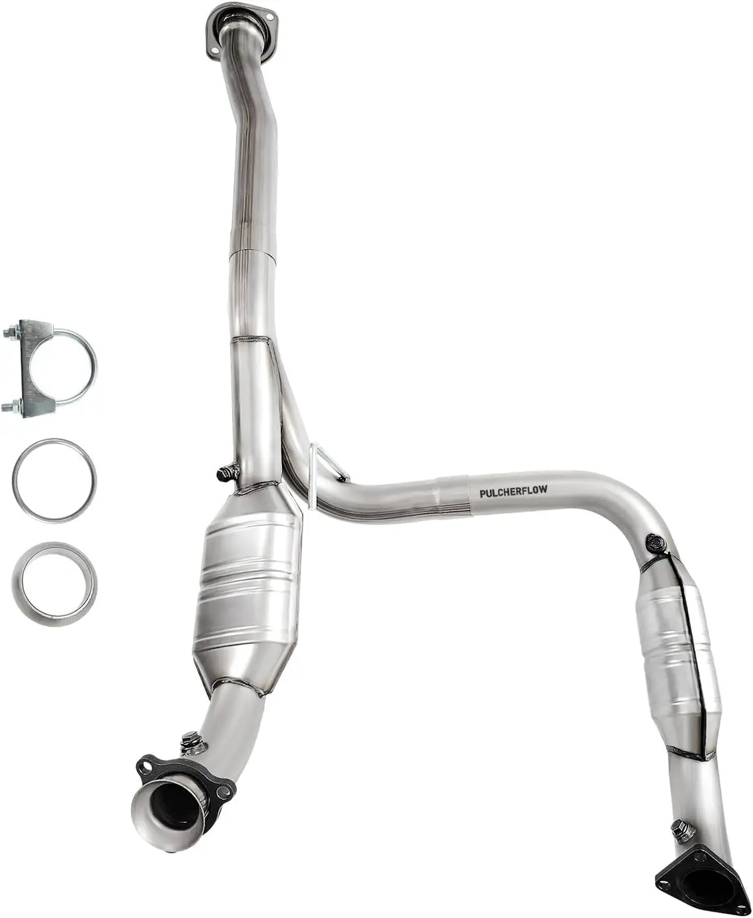 PULCHERFLOW Catalytic Converter Compatible with 2011-2017 Chevrolet Silverado 2500/3500 2015-2017 GMC Sierra 3500 645184 (EPA Compliant) Pulcherflow