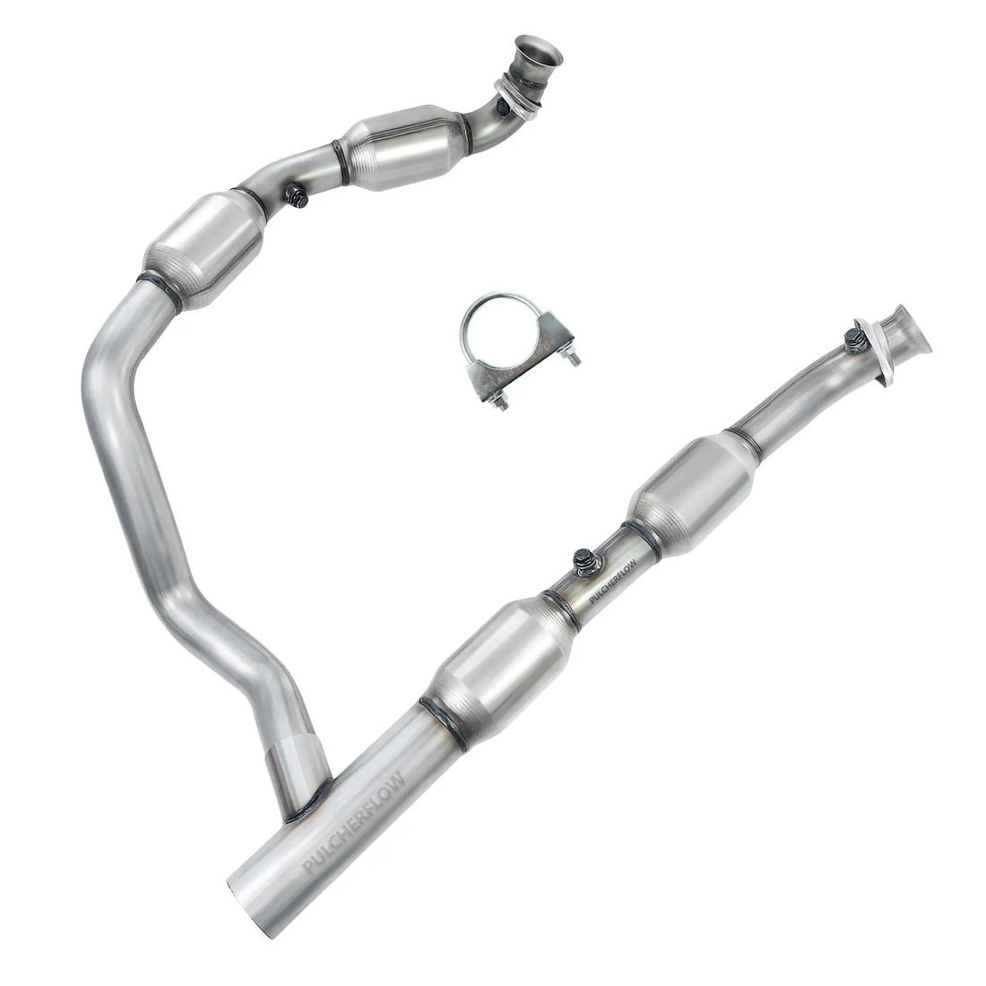 PULCHERFLOW Catalytic Converter Compatible with 2005-2008 Ford E-150/E-250/E-350 50493 (EPA Compliant) Pulcherflow