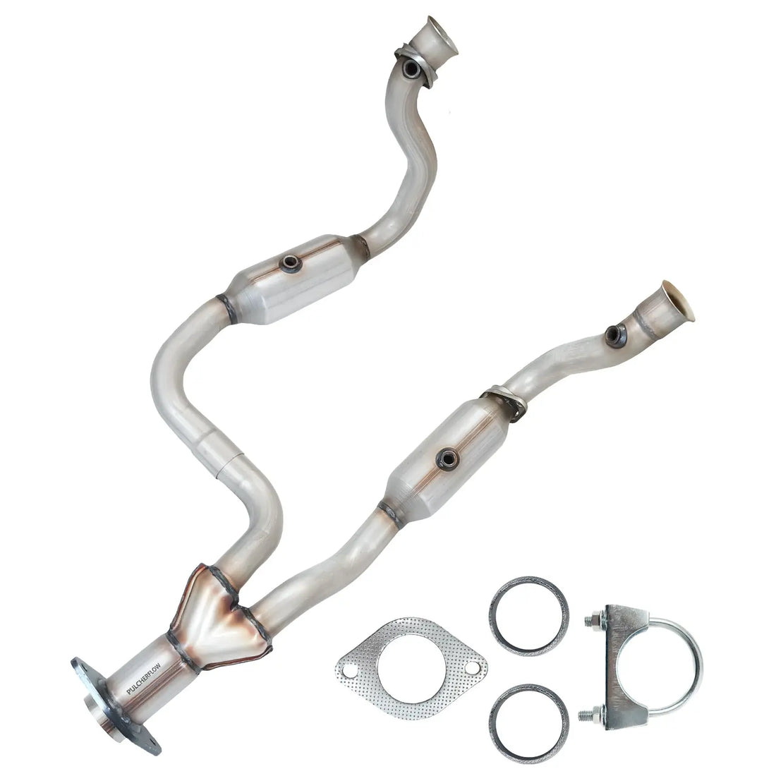 PULCHERFLOW Catalytic Converter Compatible with 2008-2010 Ford F250/F350 Super Duty 50489 (EPA Compliant) Pulcherflow