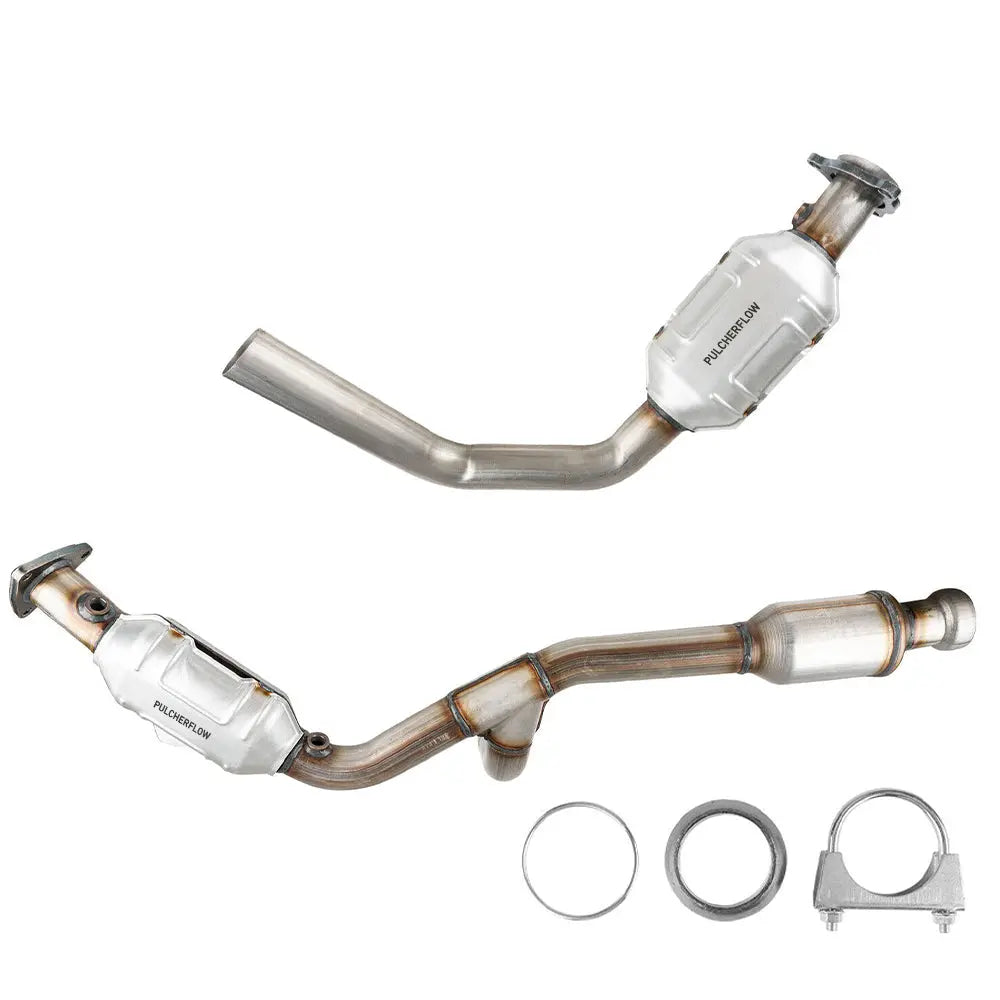 PULCHERFLOW Catalytic Converter Compatible with 2014-2018 Chevrolet Silverado/GMC Sierra 2015-2019 GMC Yukon 50497 (EPA Compliant) Pulcherflow