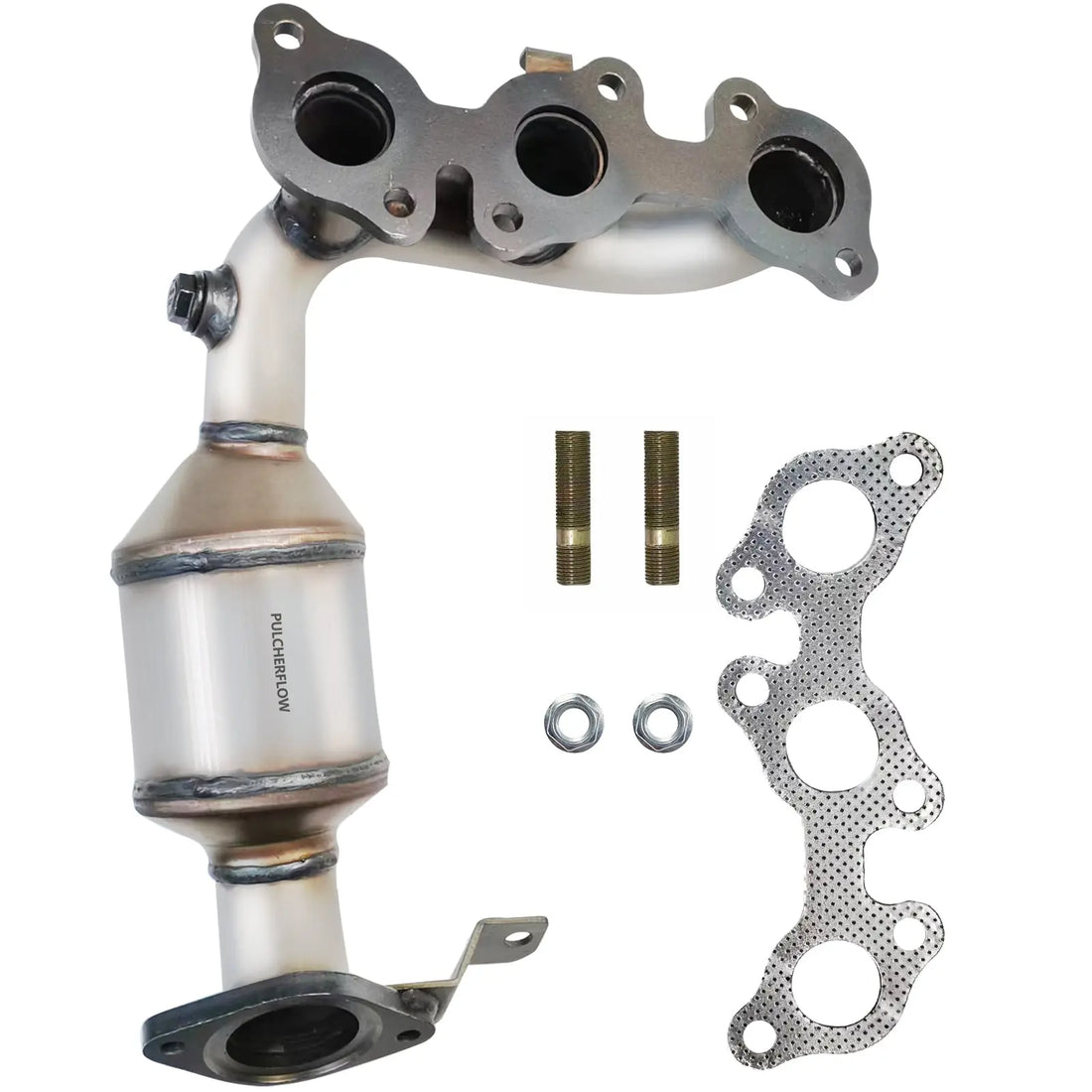 PULCHERFLOW Catalytic Converter Compatible With 2004-2006 Toyota Sienna FWD/Lexus RX330 2004-2007 Toyota Highlander 16392 (EPA Compliant） Pulcherflow