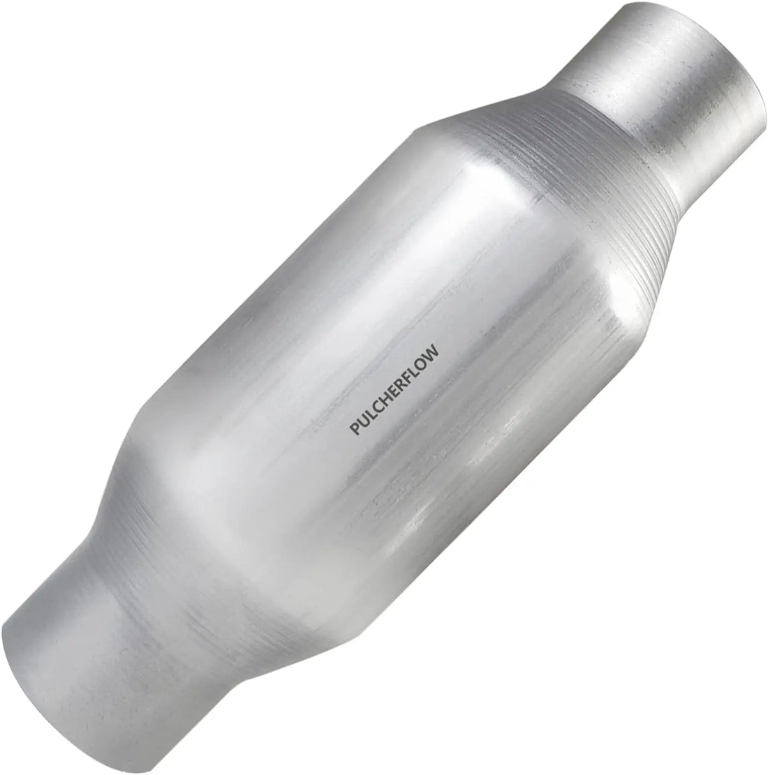 PULCHERFLOW 2.25/2.5 Inch Inlet/Outlet Universal Catalytic Converter Stainless Steel (EPA Compliant) Pulcherflow