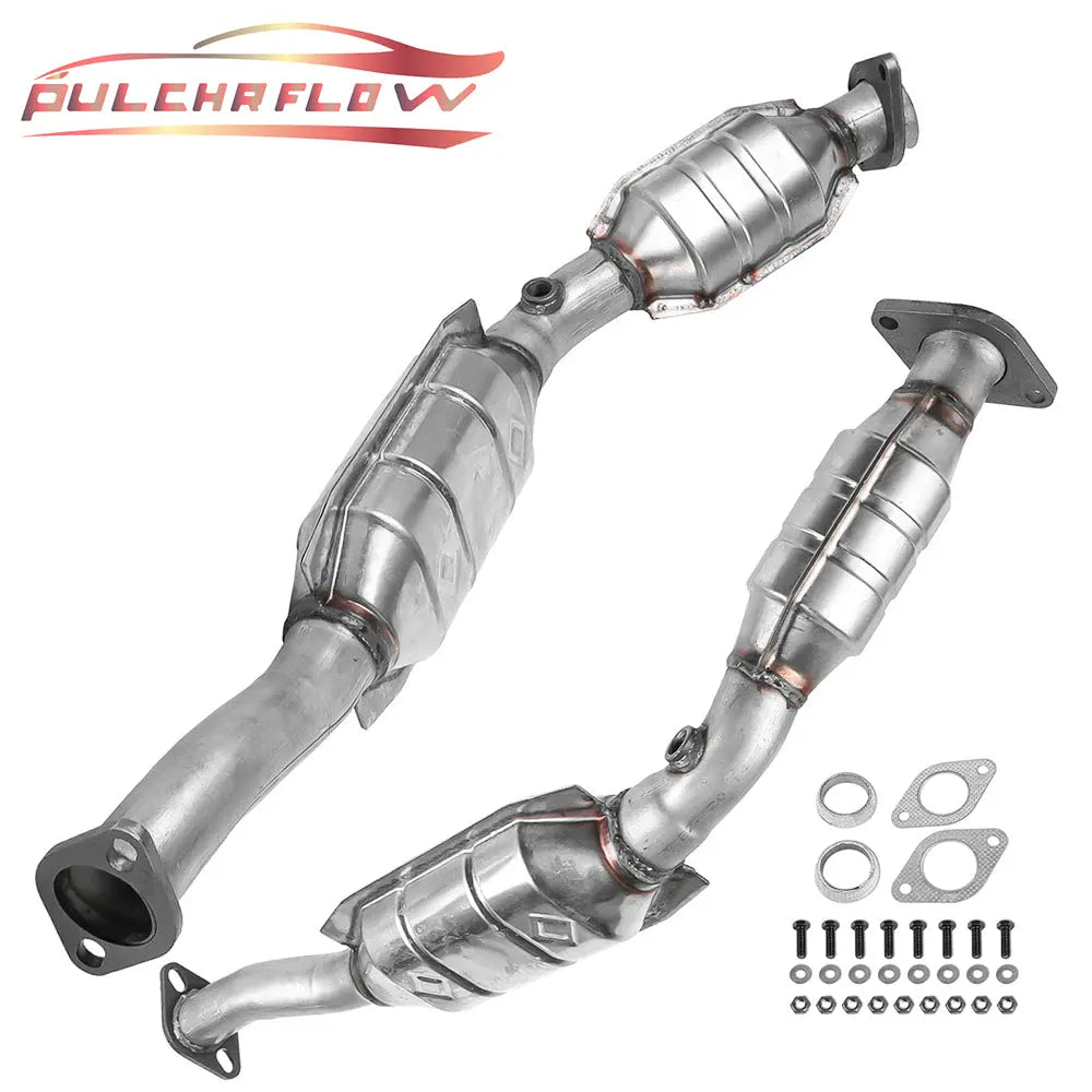 PULCHERFLOW Catalytic Converter Compatible with 2003-2011 Ford Crown Victoria 2003-2004 Mercury Marauder 30383 30384 (EPA Compliant) Pulcherflow