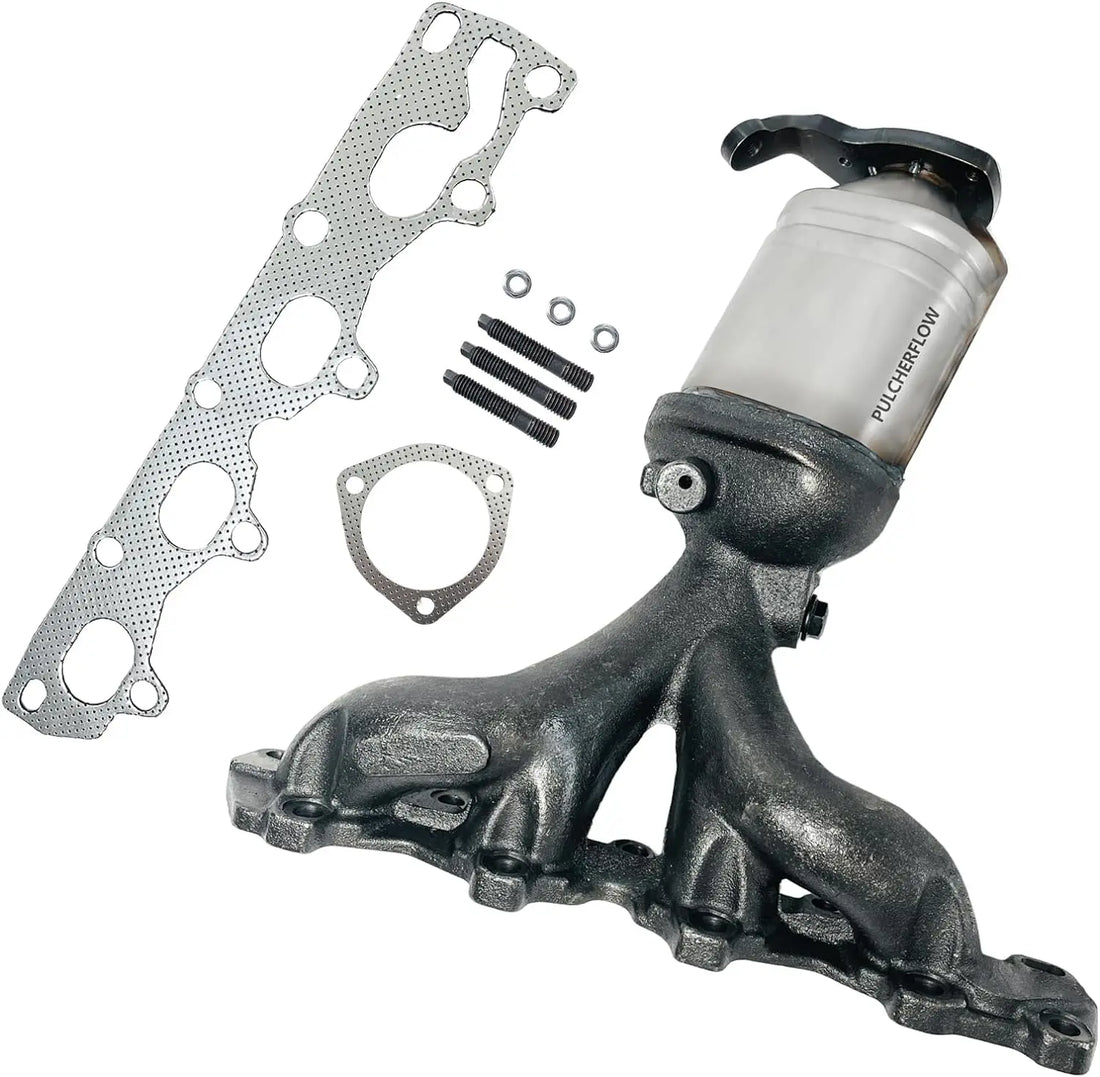 PULCHERFLOW Catalytic Converter Compatible with 2004-2008 Chevy Malibu 2006-2008 Pontiac G6 16469 (EPA Compliant) Pulcherflow