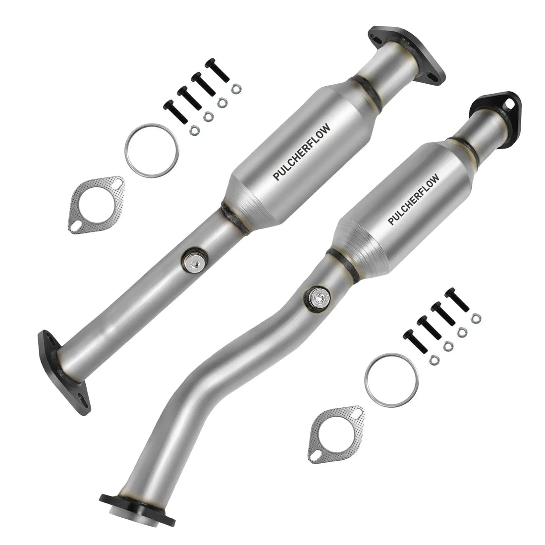 PULCHERFLOW Catalytic Converter Compatible with 2004-2014 Nissan Titan 2004-2010 Infiniti QX56 16488 16489 (EPA Compliant) Pulcherflow