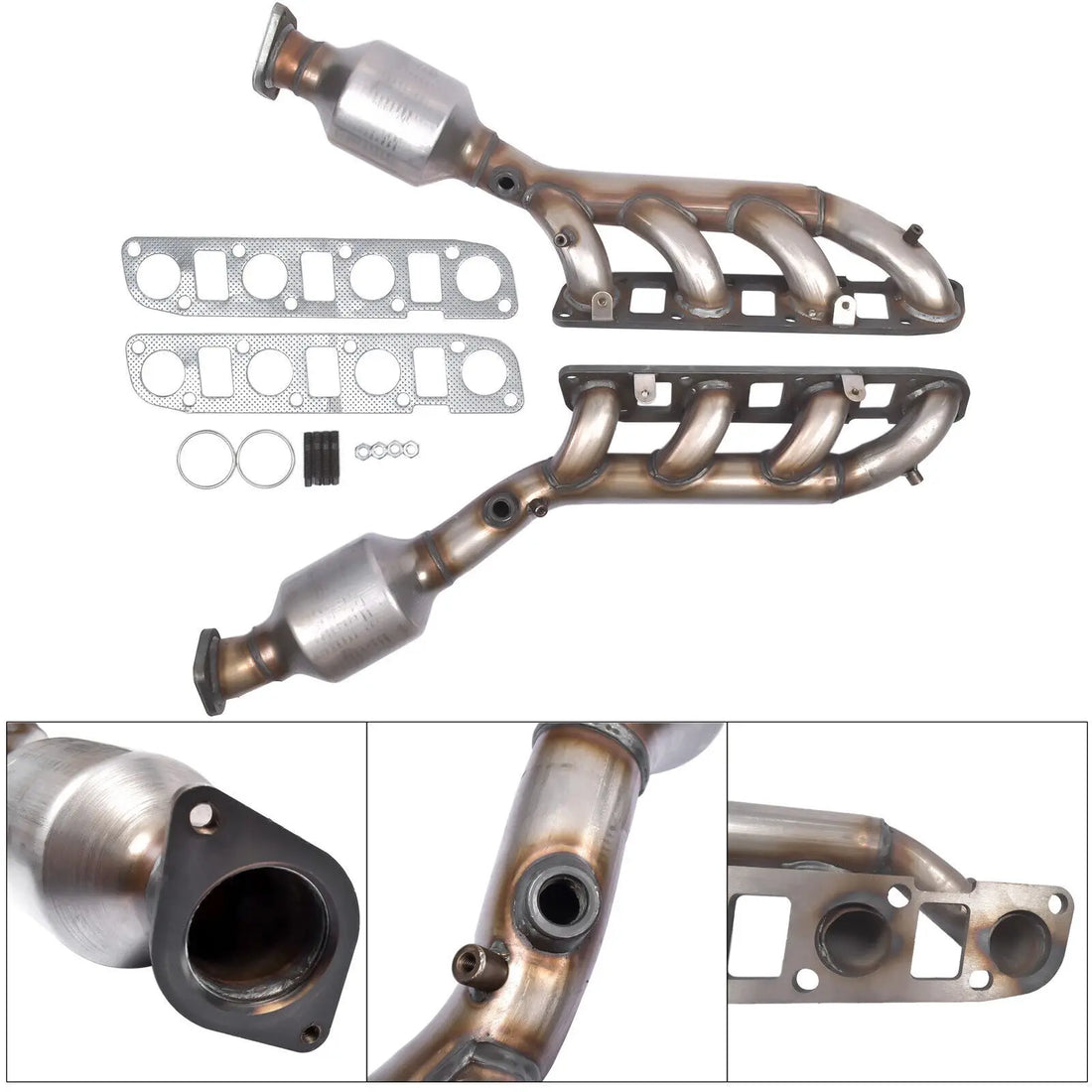 PULCHERFLOW Catalytic Converter Compatible with 2004-2015 Nissan Titan 2004-2010 Infiniti QX56 16479 16478 (EPA Compliant) Pulcherflow