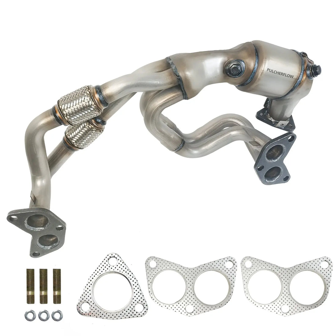 PULCHERFLOW Catalytic Converter Compatible with 2006-2010 Subaru Forester 2006-2011 Subaru Impreza 16564 (EPA Compliant) Pulcherflow