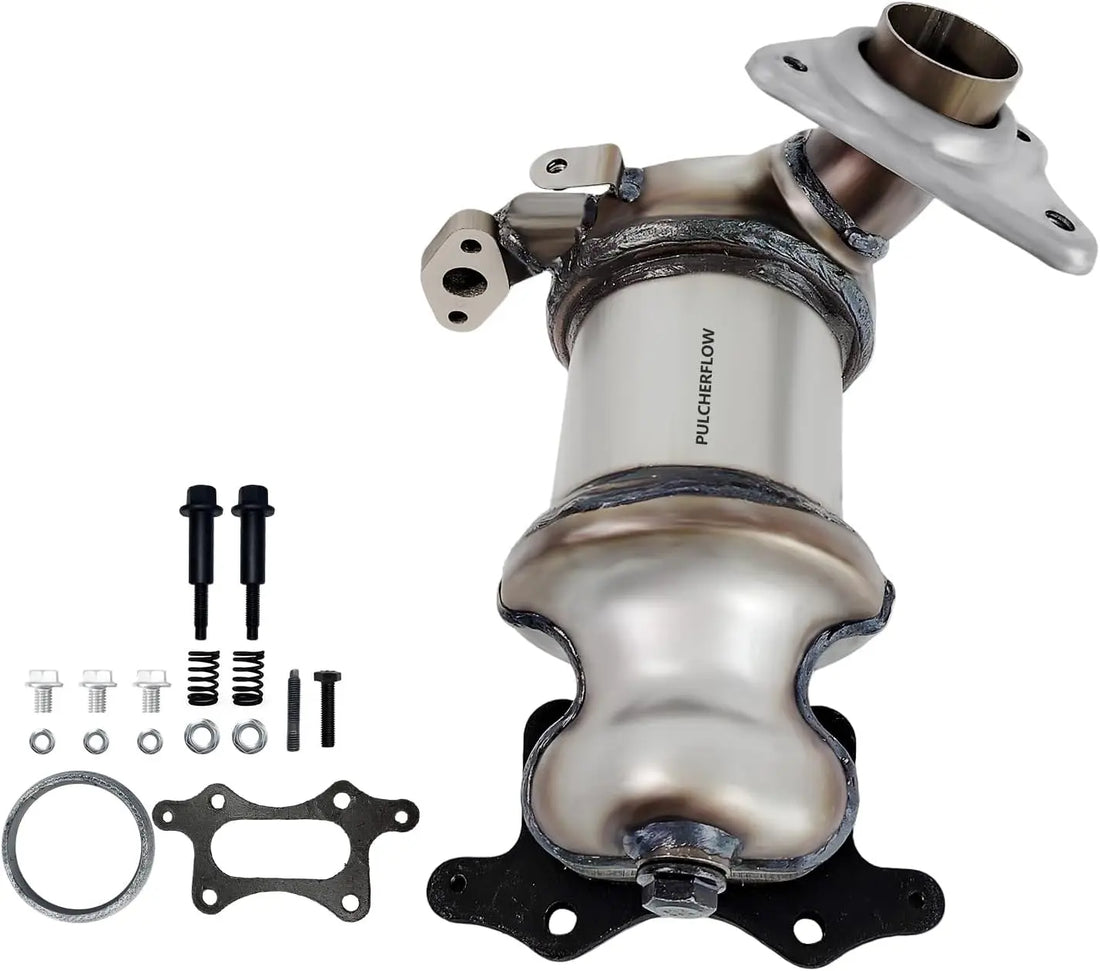 PULCHERFLOW Catalytic Converter Compatible with 2009-2013 Honda Fit 641507 (EPA Compliant) Pulcherflow