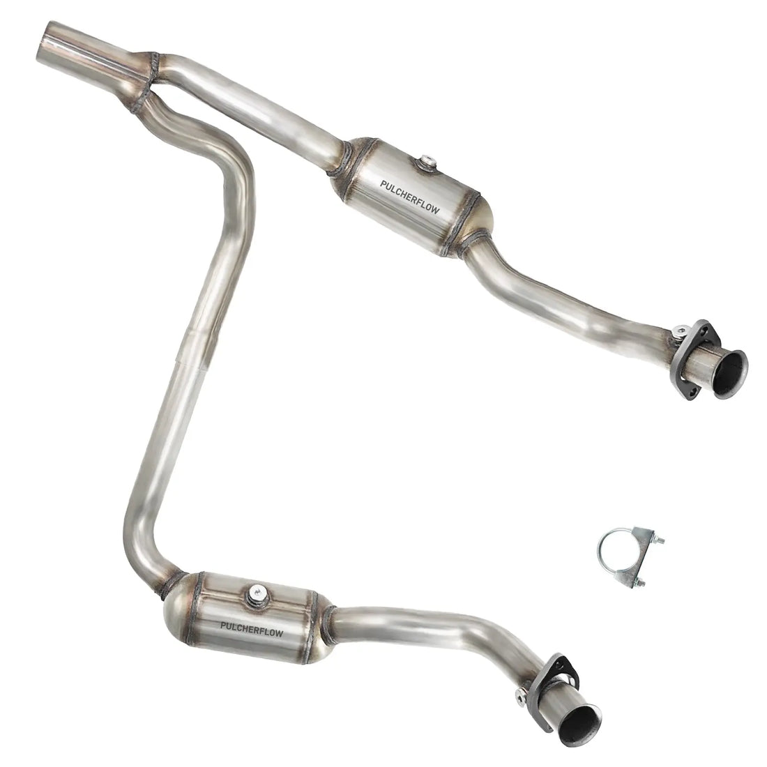 PULCHERFLOW Catalytic Converter Compatible with 2010-2011 Jeep Wrangler 50498 (EPA Compliant) Pulcherflow