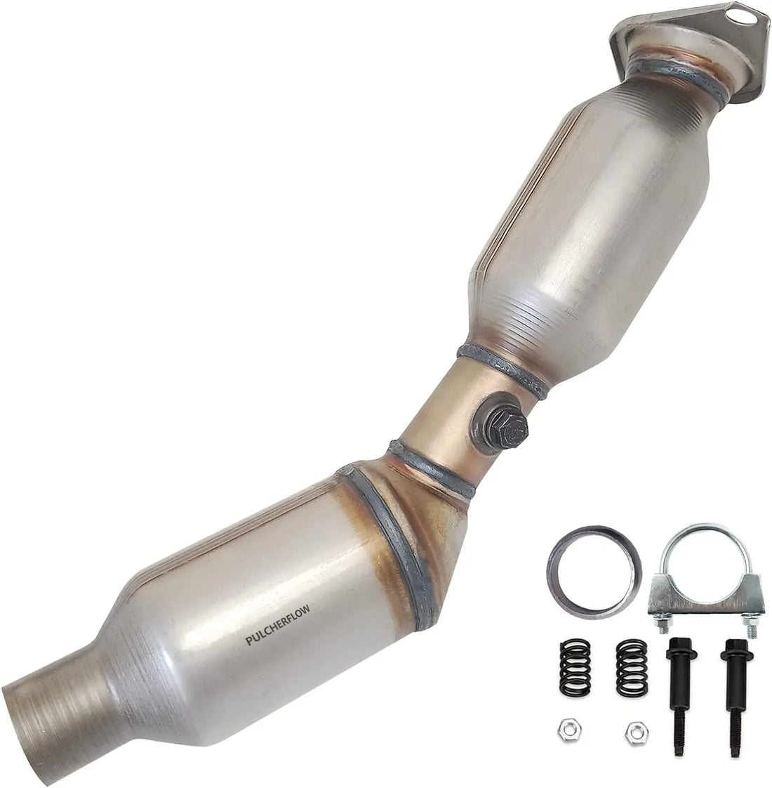 PULCHERFLOW Catalytic Converter Compatible with 2010-2015 Toyota Prius 16649 (EPA Compliant) Pulcherflow