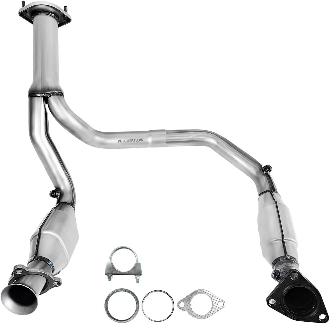 PULCHERFLOW Catalytic Converter Compatible with 2007-2008 Chevrolet Avalanche/Silverado 2007-2008 GMC Yukon 50469 (EPA Compliant) Pulcherflow